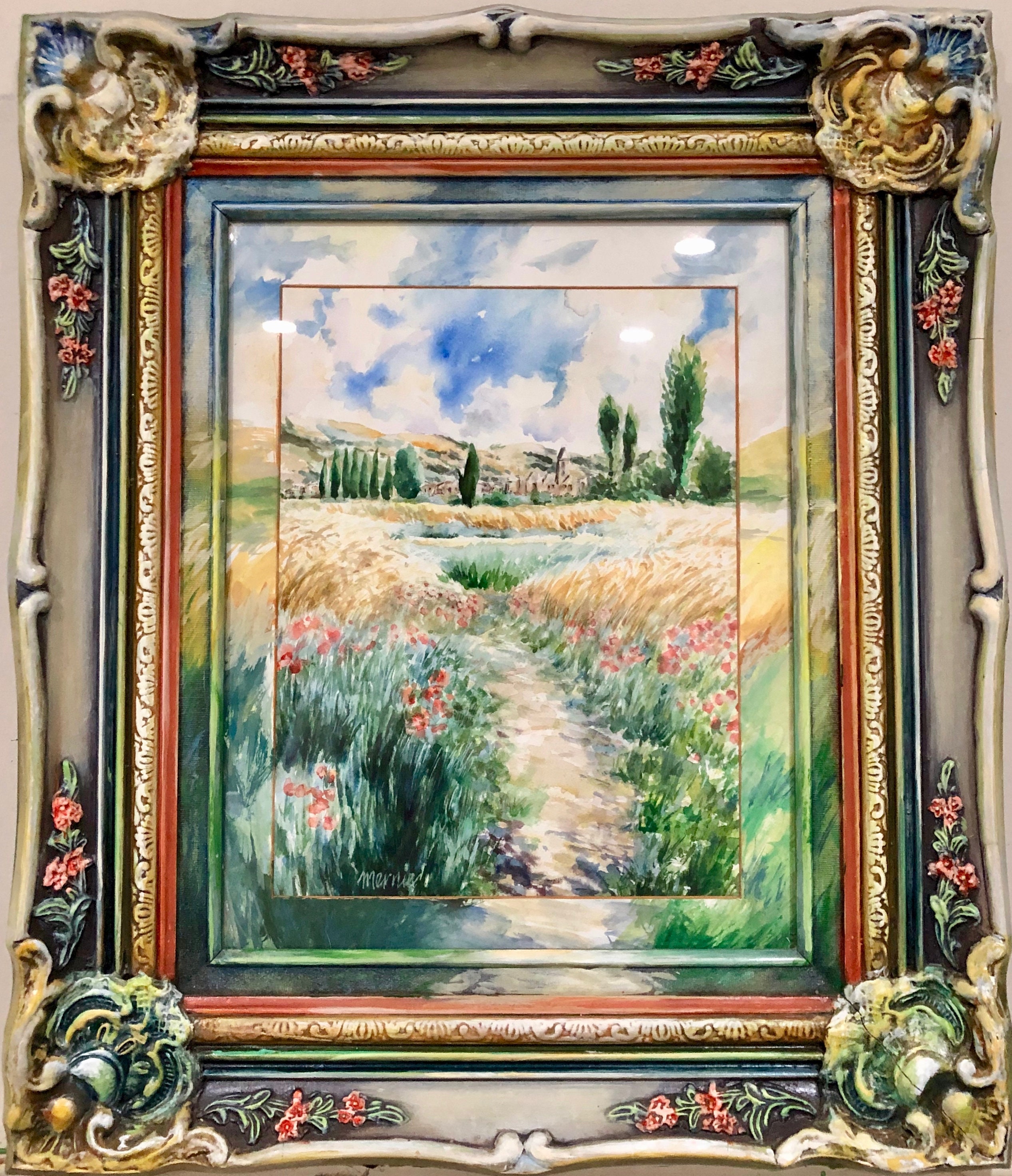 French Countryside Path 11x14 Original Watercolor after Etsy