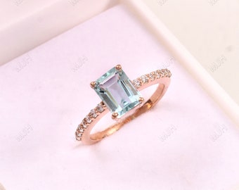 Aquamarine Ring, Womens Aquamarine Ring, Silver Aquamarine Ring, March Birthstone Ring, Ring For Womens, Engagement Ring, Womens Ring,