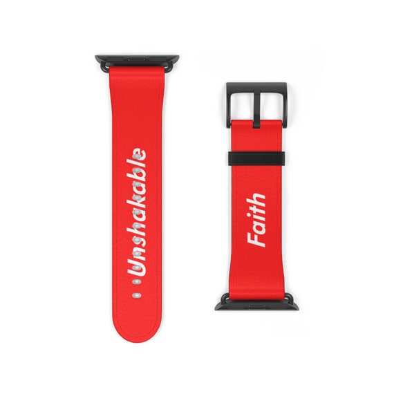 Supreme-Inspired Apple Watch Band | Unshakable Faith | Trendy and Stylish Accessory