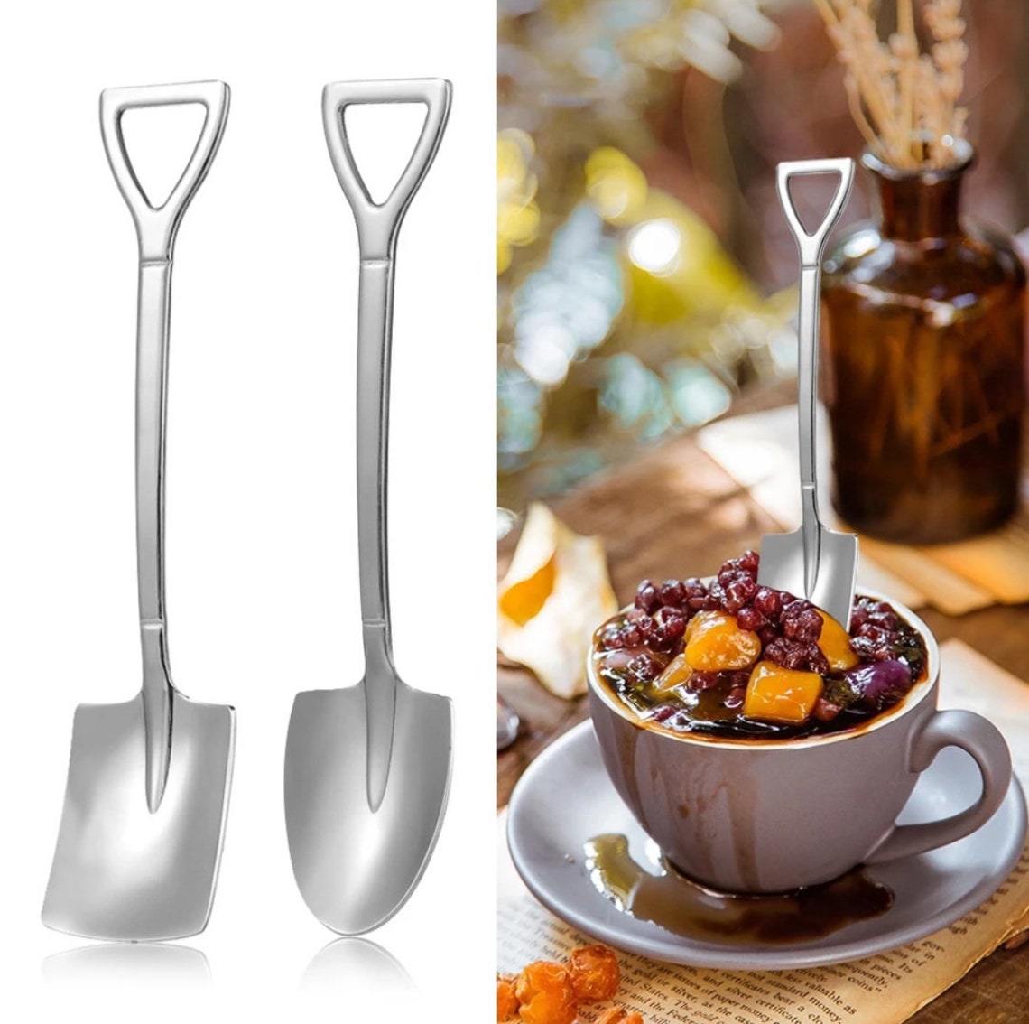 Unique Small Shovel Spade Shaped Spoon for Watermelon Fruit Etsy UK