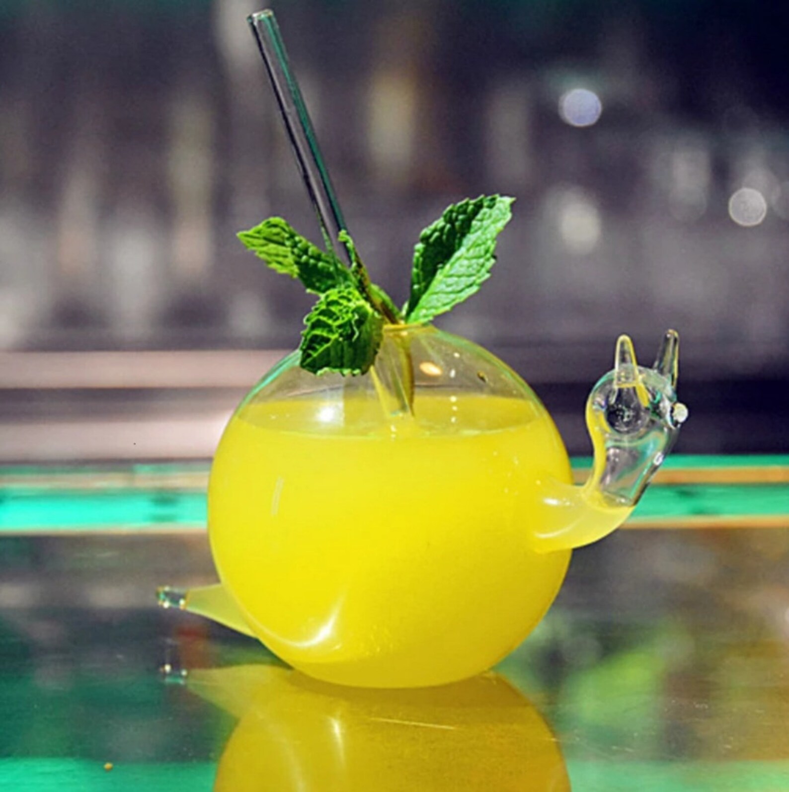 Unique Transparent Snail Shaped Cocktail Juice Smoothie Glass Etsy