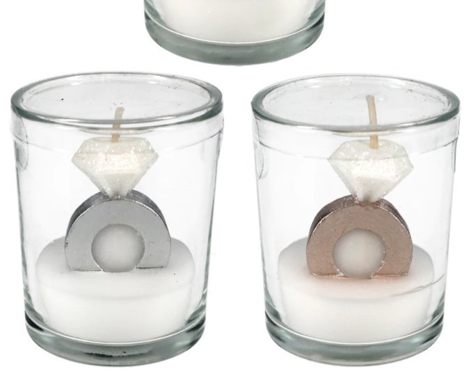 Wedding Candle Diamond Ring Candle Bachelorette Party Gift Etsy