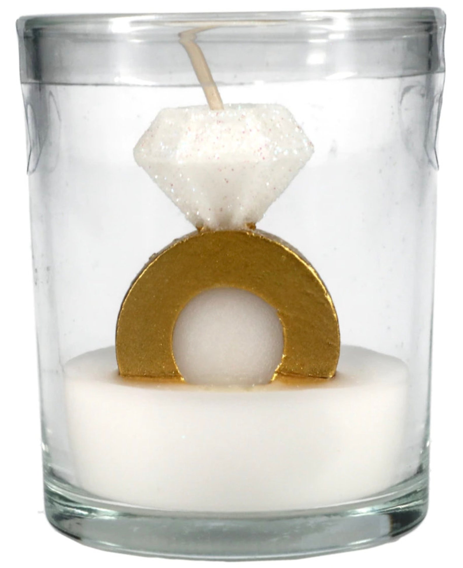 Wedding Candle Diamond Ring Candle Bachelorette Party Gift Etsy
