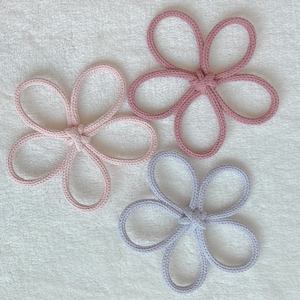 Flower (Large) - Knitted Shape, Knit signs, Knitted Wire Decor, nursery, kidsroom, shelf decor