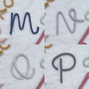 Initial Ornament - Knit Sign, Knitted Wire Word, Initials, Decorations ...