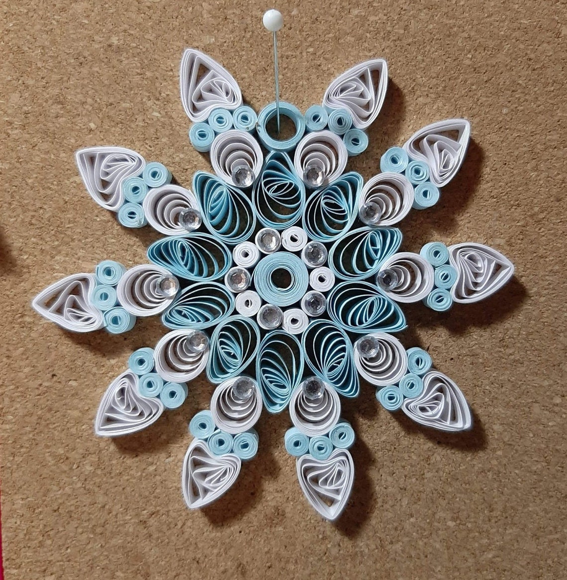 Quilled Snowflake Christmas Decoration Etsy
