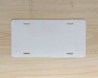 SUBLIMATION 25 ea License Plate Blanks | .025 thickness 12 x 6" | She shed Man Cave Garage signs | Mothers Father's day personalized gift