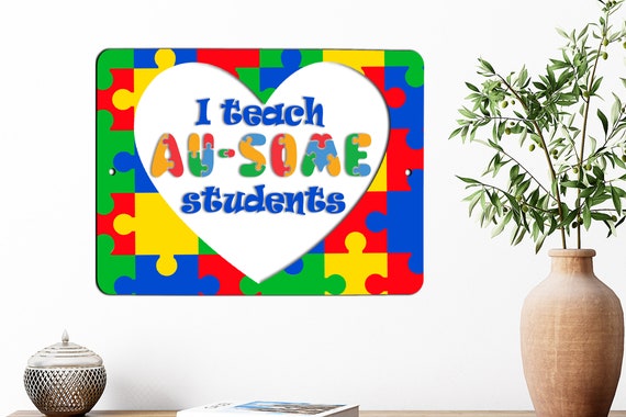 Autism Teacher Sign Classroom Wall Decor Special Needs - Etsy