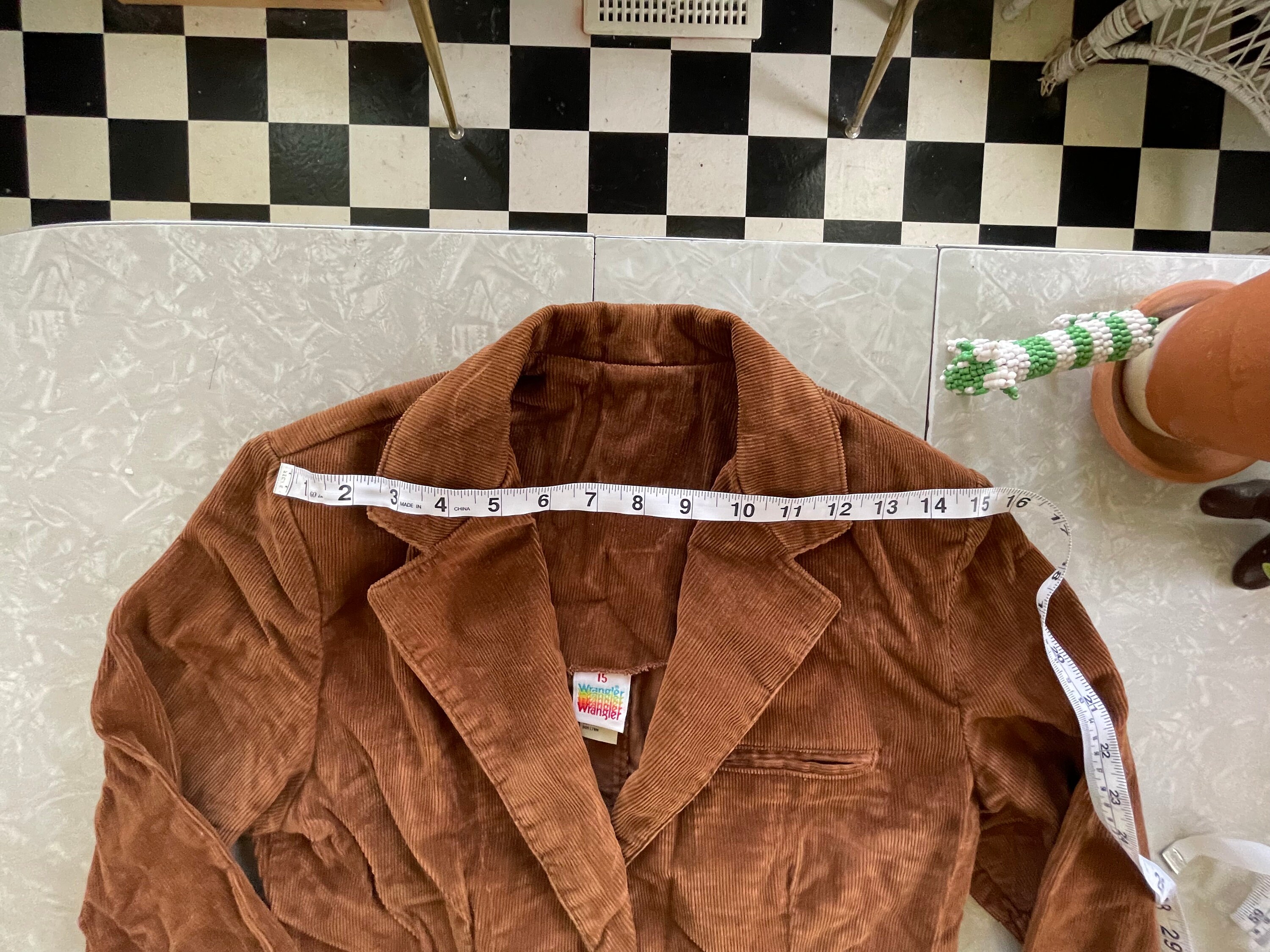 ジャケット・アウター 70s Wrangler Corduroy Zip up jacket Vintage Wrangler Brown Corduroy Jacket With Brown Buttons
