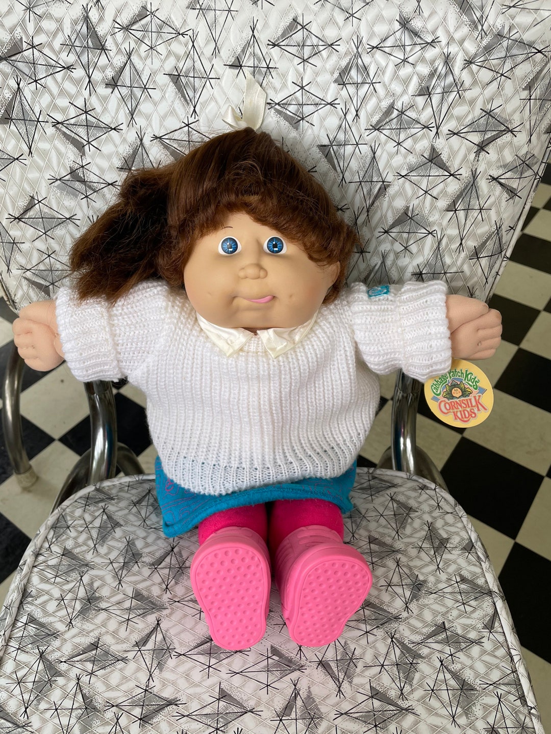 Cabbage Patch Cornsilk Hair Doll With Blue Eyes and Tongue Etsy