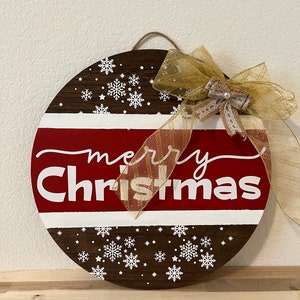 Merry Christmas Door Sign, Merry Christmas Wall Decor, Christmas Wall Decor