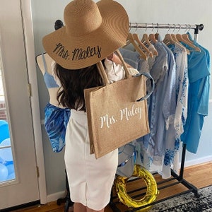 Brautjungfer Einkaufstasche, Brautjungfer Geschenk Taschen, Bachelorette Party Einladung, Brautjungfer Strandtasche, Hochzeitsgeschenk Taschen, Hochzeitseinladung Taschen