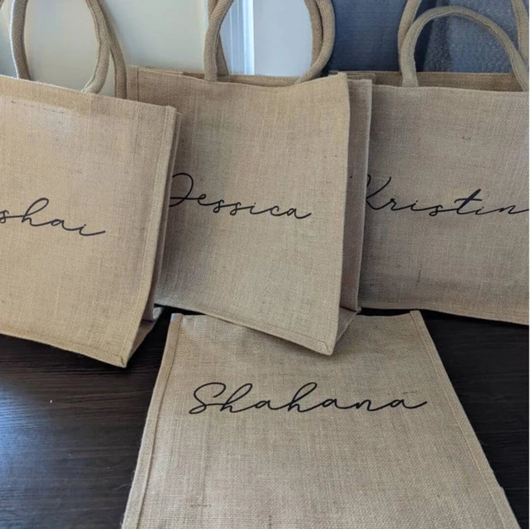 Bridesmaid Tote Bag, Bridesmaid Gift, Bridesmaid Beach Bag, Bridesmaid ...