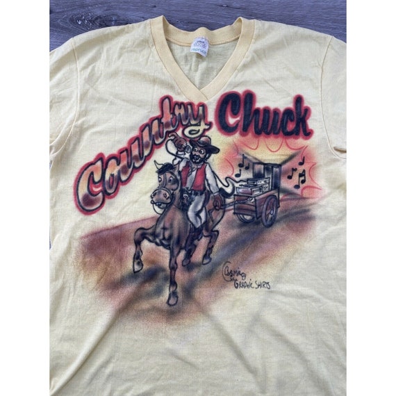 vtg Country Chuck Airbrush tshirt 80s usa mayo sp… - image 8