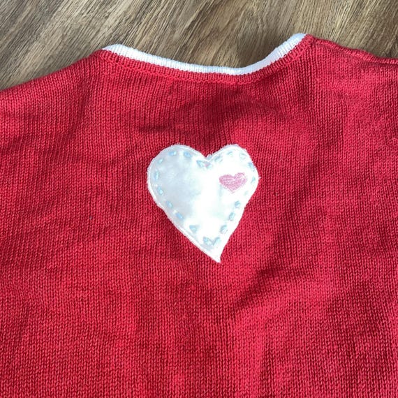 Patchwork Embroidered Grannycore Button Up Sweate… - image 8