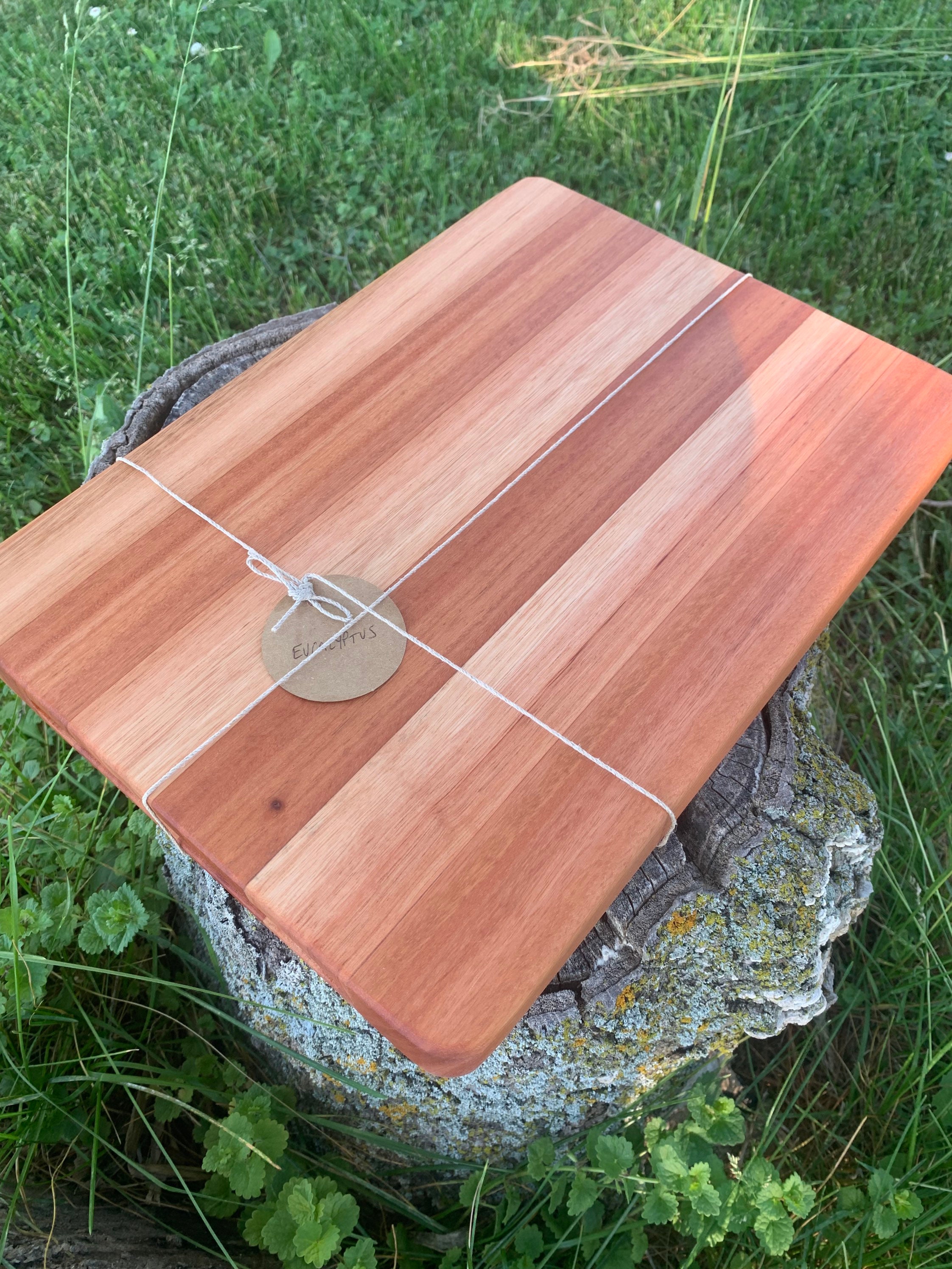 Eucalyptus Butcher Block Cutting Board Etsy