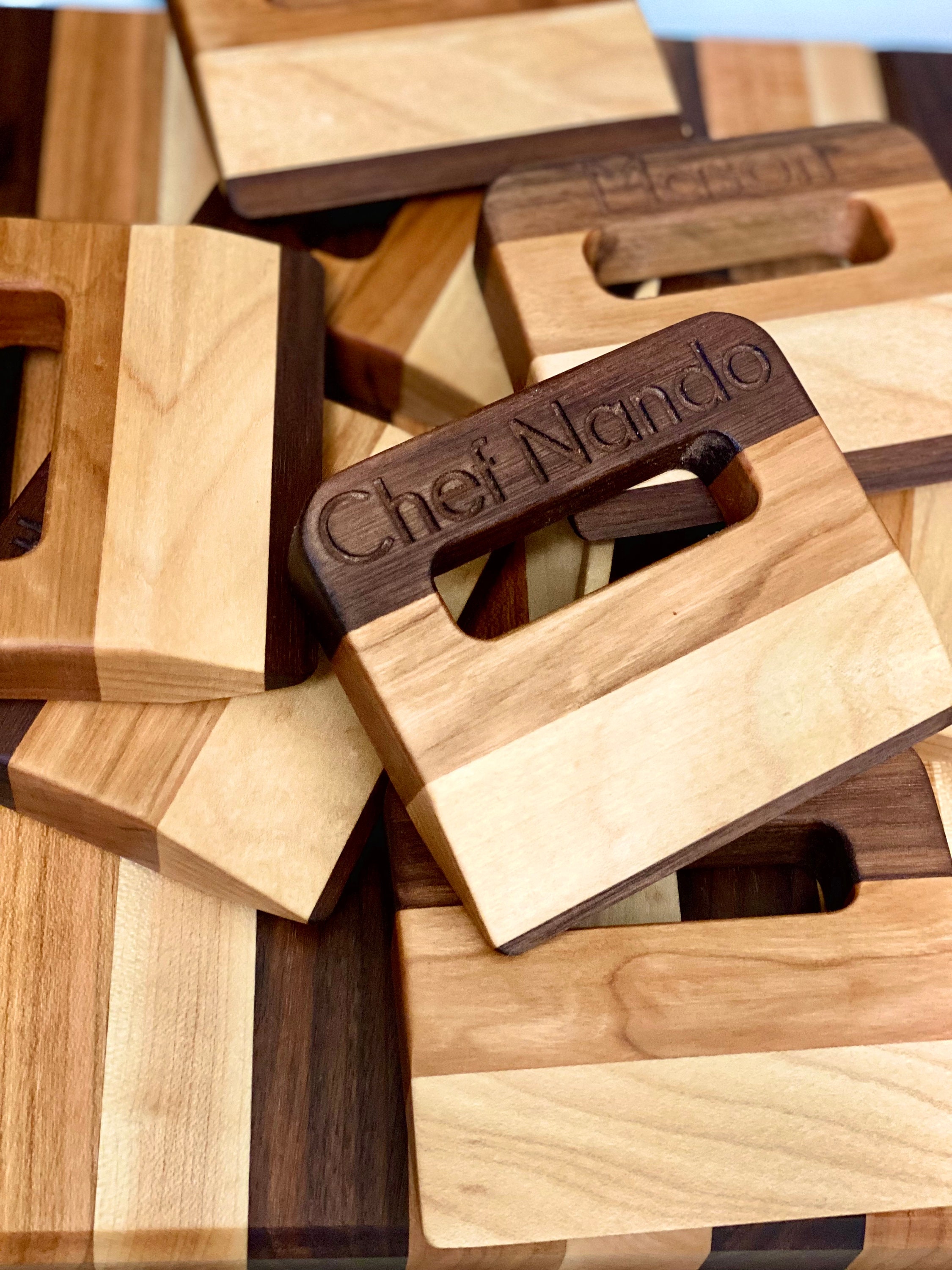 Personalized Kid Friendly Kitchen Tools Hardwood Cutting Etsy