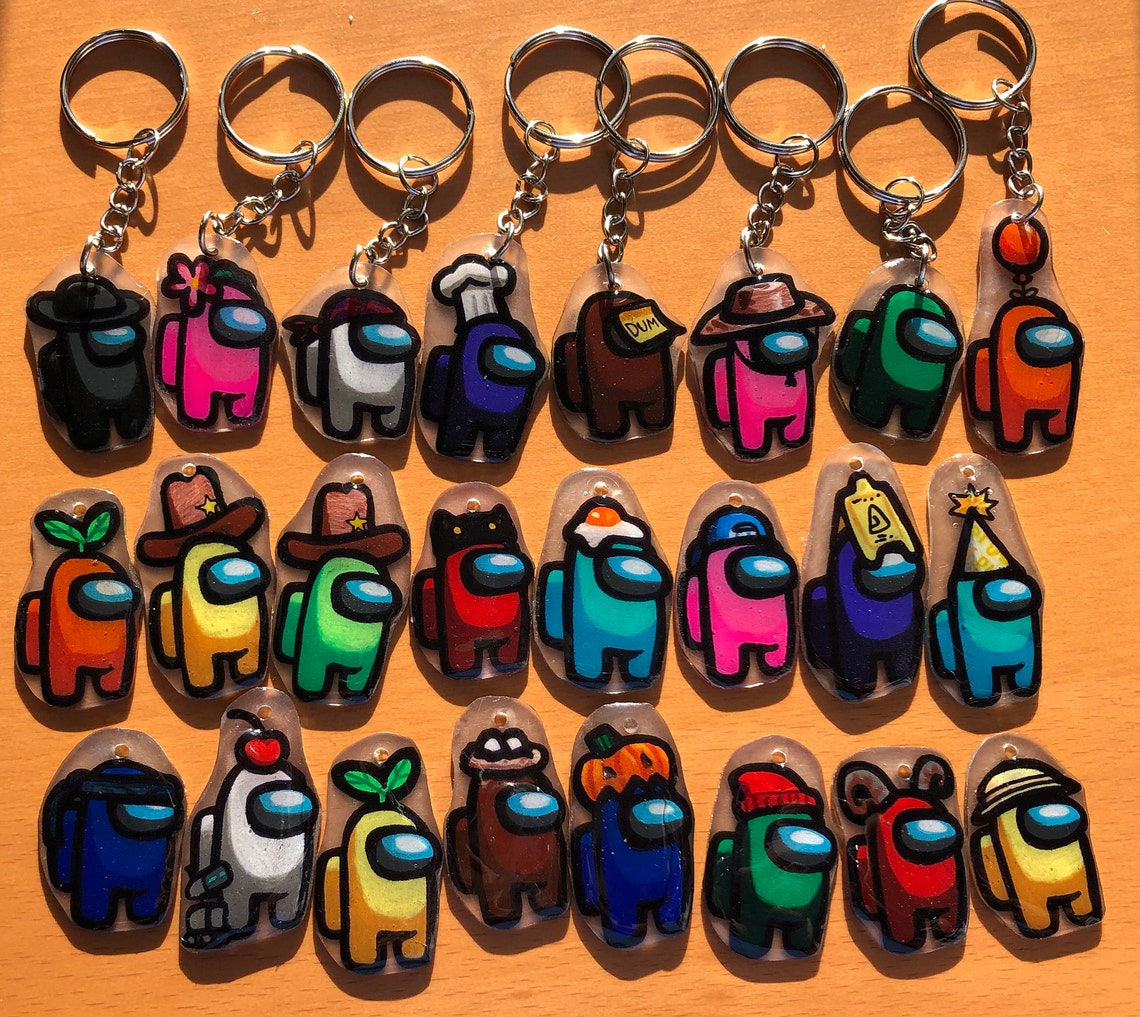 Among Us Keychain Create your own Etsy
