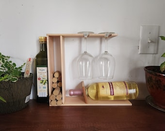 Couples Date Night Wine Rack