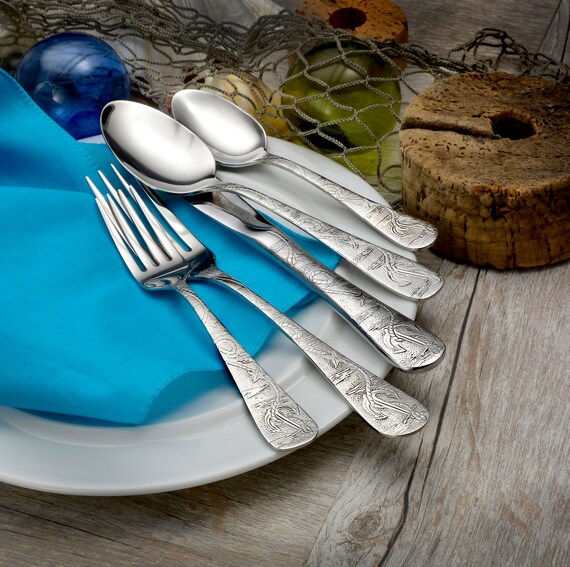 Old Harbor 20 piece flatware set service for 4 Made in USA - Etsy 日本