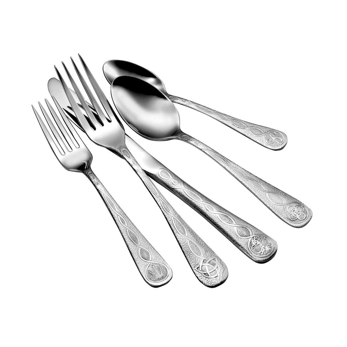 Celtic 65 Piece Flatware Set Service for 12 Includes Serving Etsy