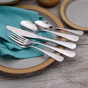 Liberty Tabletop Annapolis Flatware Set Service for 4 to 12 plus service sets on select options Silverware Made in USA