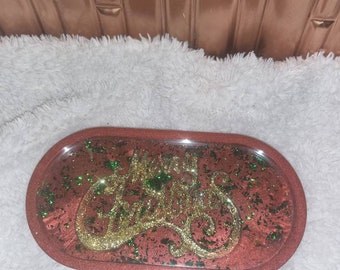 Resin Decorative Tray, Custom Tray, Rolling Tray, Jewelry Tray, Key holder Tray, Fruits & Vegetables Tray