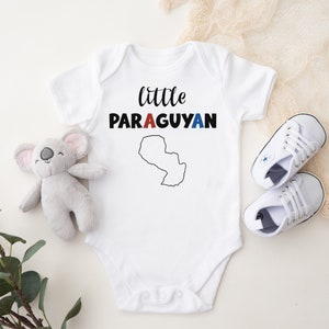 Little Paraguayan - Custom Paraguay Map Baby Onesie