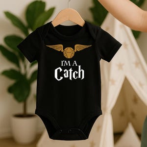 Ich bin ein Fang, Zauberer Baby Body, zauberhaftes Baby-Dusche-Geschenk, Schwangerschaftansage, Neugeborenen Baby-Foto-Shooting, Gender Reveal, Neutral