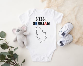 Little Serbian - Custom Serbia Srpska Baby Bodysuit