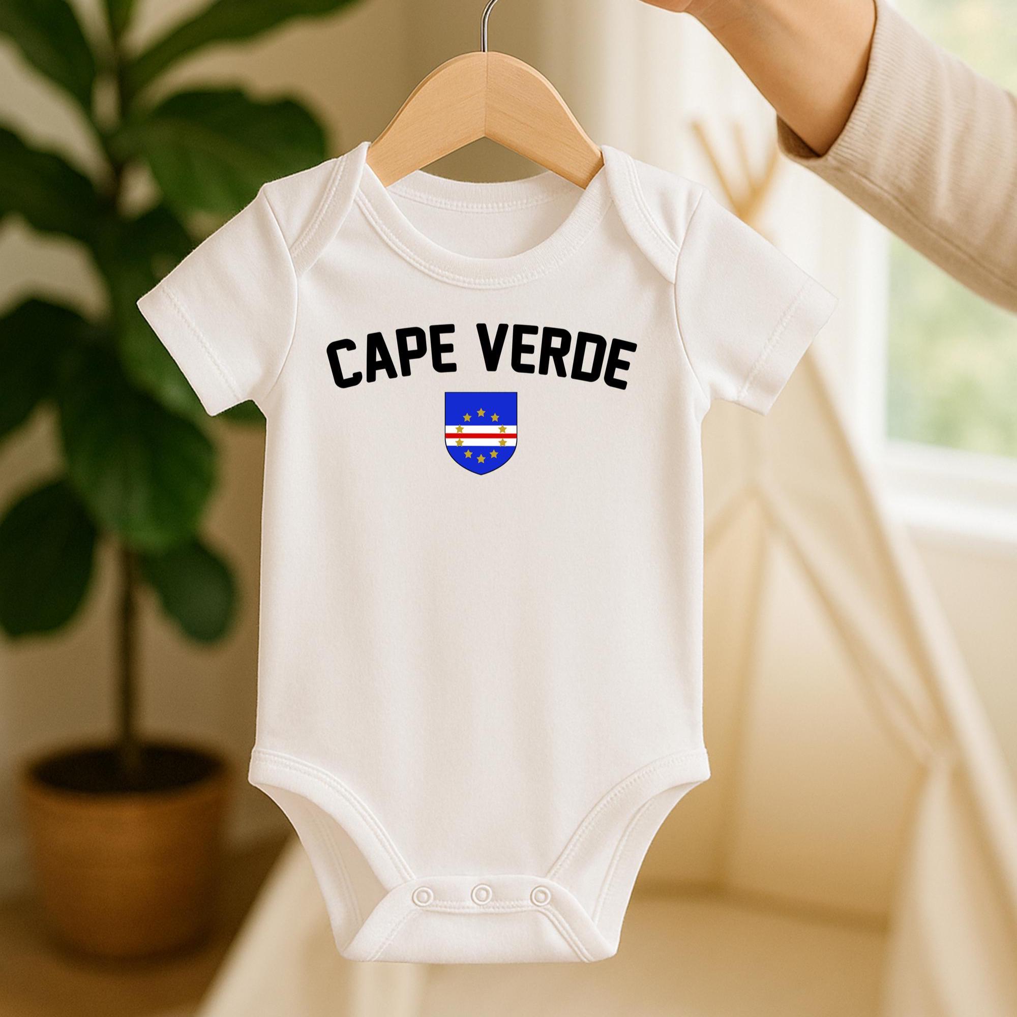 BABYL サッカージャージ XLサイズ Customizable Cape Verde Football Baby Onesie®, Soccer Team Jersey
