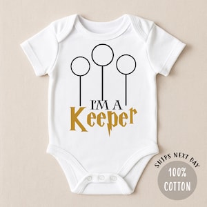 Ich bin ein Wächter, Zauberer Baby Body, Magische Babyparty, Neugeborenen Geschenk, Zukünftiger Hexen Zauberer, Baby Schwangerschaftansage, Geschlechtsneutral