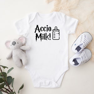 Accio Milk! - Custom Wizard Themed Baby Onesie