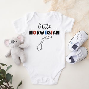 Little Norwegian - Cache-couche personnalisé carte de la Norvège