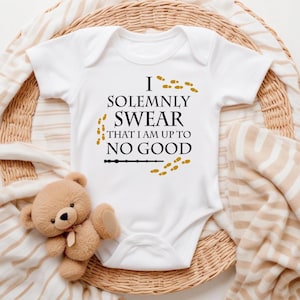 Je le jure, body pour bébé sorcier, poussette de bébé, cadeau de baby shower, sexe révélé, faire-part de grossesse, cadeau nouveau-né, thème magique