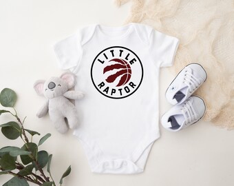 Little Raptor - Custom Toronto Raptors Baby Onesies