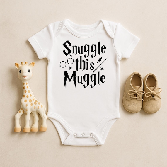 Snuggle This Muggle, Wizarding Baby Bodysuit, Magical Baby Shower Gift, Gender Neutral, Witch Or Wizard, Newborn Clothes, New Mom Present