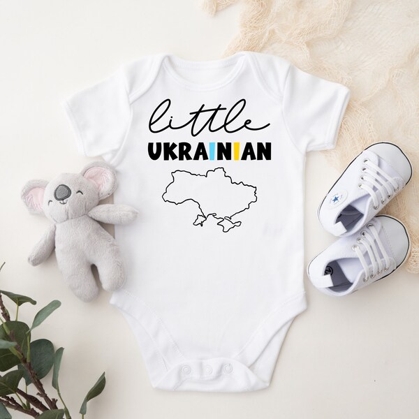 Little Ukrainian - Custom Ukraine Baby Onesie