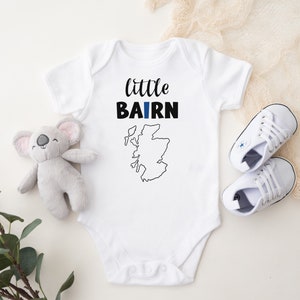 Little Bairn - Body bébé personnalisé carte de l'Ecosse