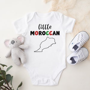 Little Moroccan - Body bébé personnalisé carte du Maroc