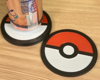 Poké Ball-onderzetter | Poké Ball, Great Ball, Ultra Ball, Level Ball, Rocket Ball en Master Ball onderzetters van Pokémon