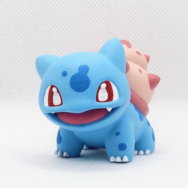 Shellasaur, Water Bulbasaur figuur | Glanzend, aangepaste kleuren en verschillende maten beschikbaar | Pro Painted of Unpainted Fakemon miniatuurfiguur