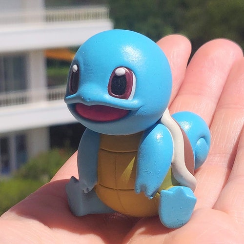 Turftle Grass Squirtle Figure Shiny Custom Colors and Etsy
