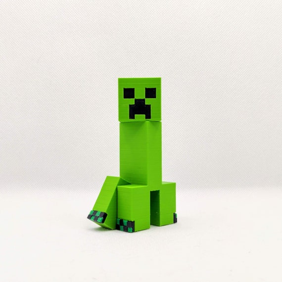 Creeper Minecraft Happy Sculpture