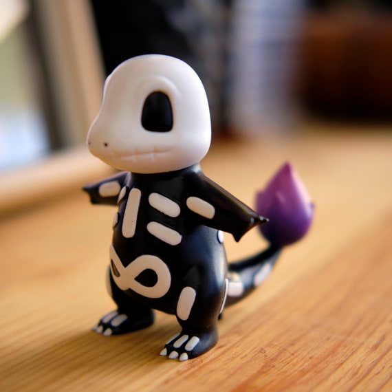 Figurine Pokemon Salameche Horreur Miniature Halloween Peint Etsy