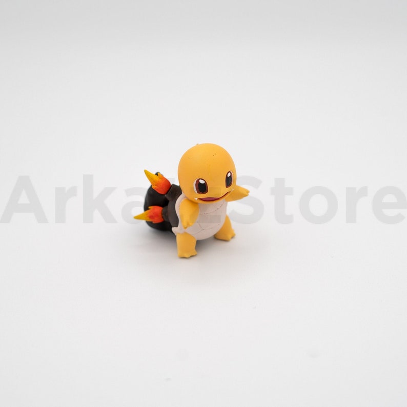 Chartle Fire Squirtle Figure Shiny Custom Colors and Etsy