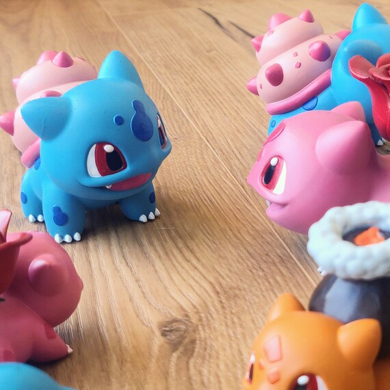 Figurine Salameche Eau Fakemon Salameche Peint Main Statue Etsy