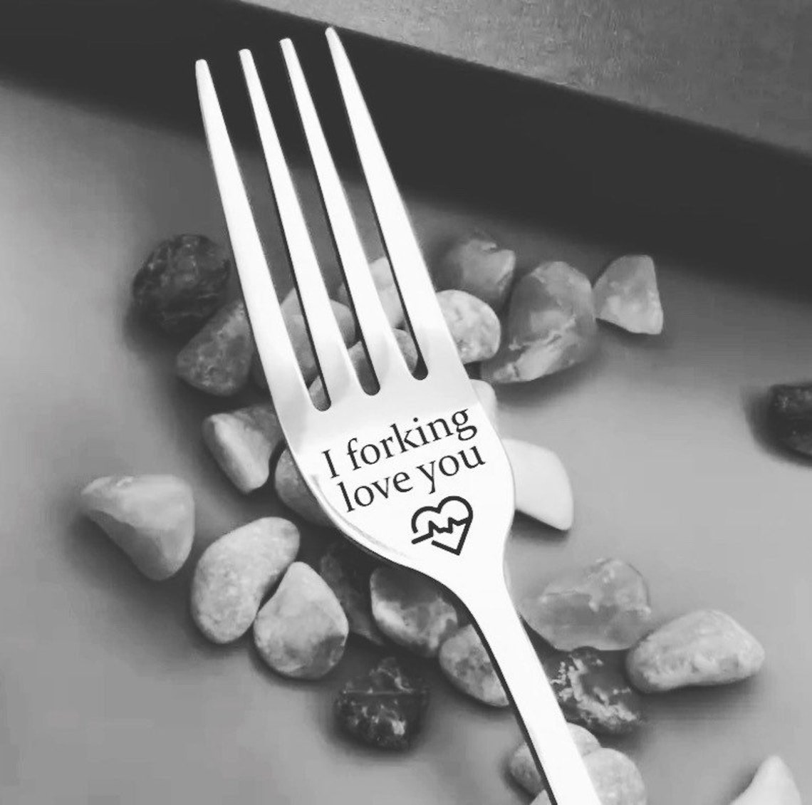 Valentines I Forking Love You Fork Valentines Gift for Her Etsy