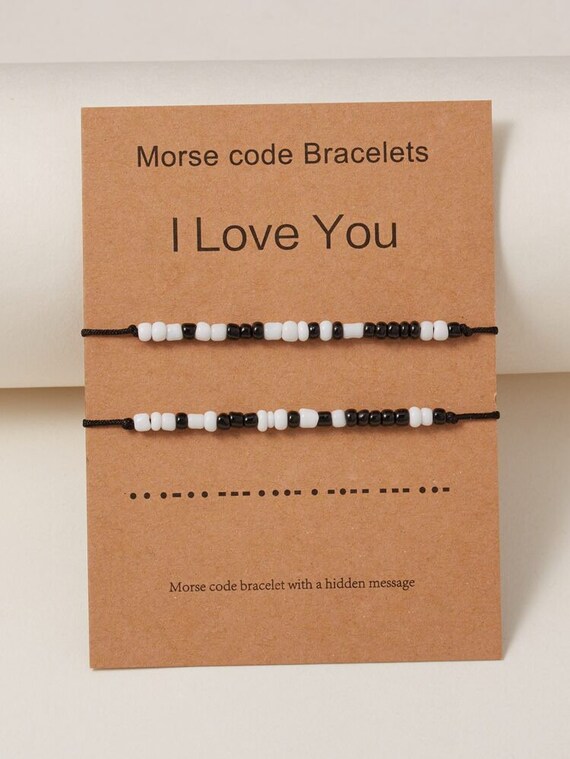 I Love You Bracelet Morse Code, Morse Code Bracelet Sterling