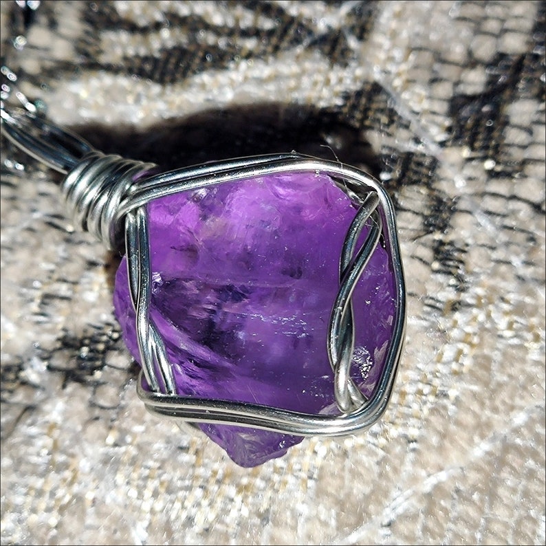 Made to Order - Different Color Stone Necklace , Quartz Raw Stone ...